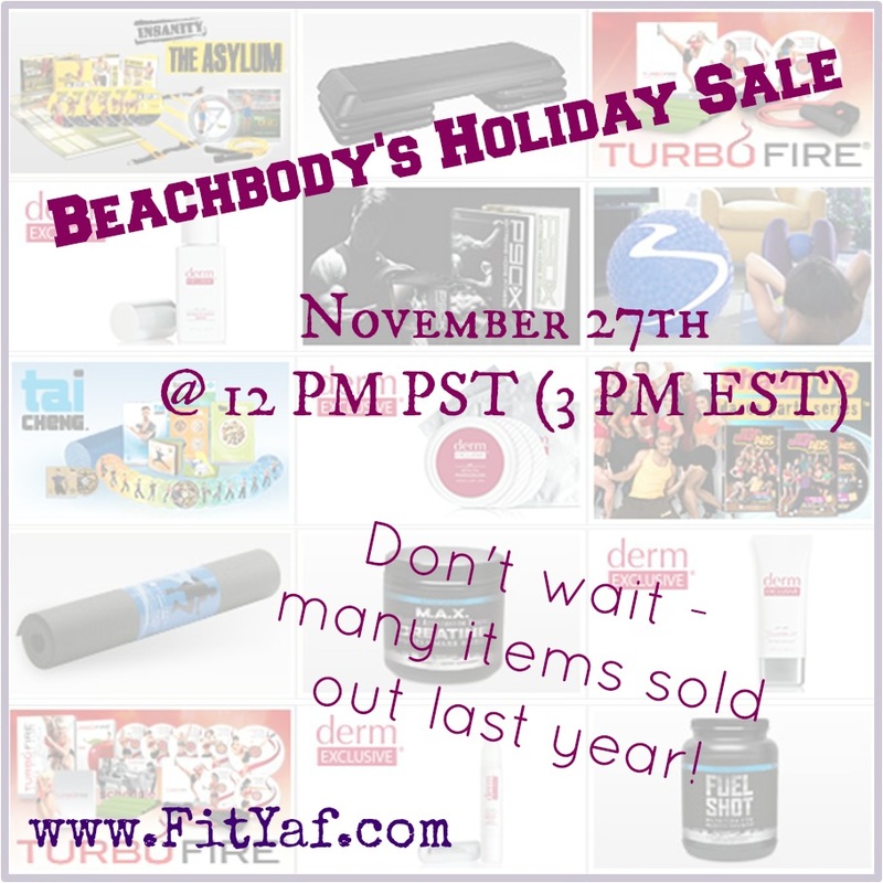 Beachbody Holiday sale - starts @ 3pm EST TODAY (11/27)! Be prepared to act fast, items may sell out!
