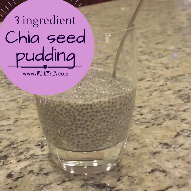 FitYaf's three ingredient chia seed pudding recipe