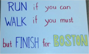 The Sport of Marathon Spectating - Run if you can, walk if you must, but finish for Boston